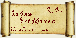 Kokan Veljković vizit kartica